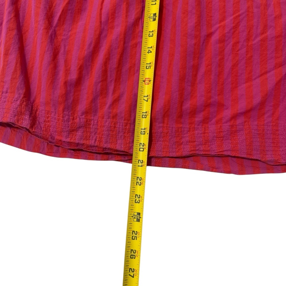 Anthropologie The Darcey Popover Swing Top Striped Blouse Puff Sleeve Women’s MP - Picture 5 of 10